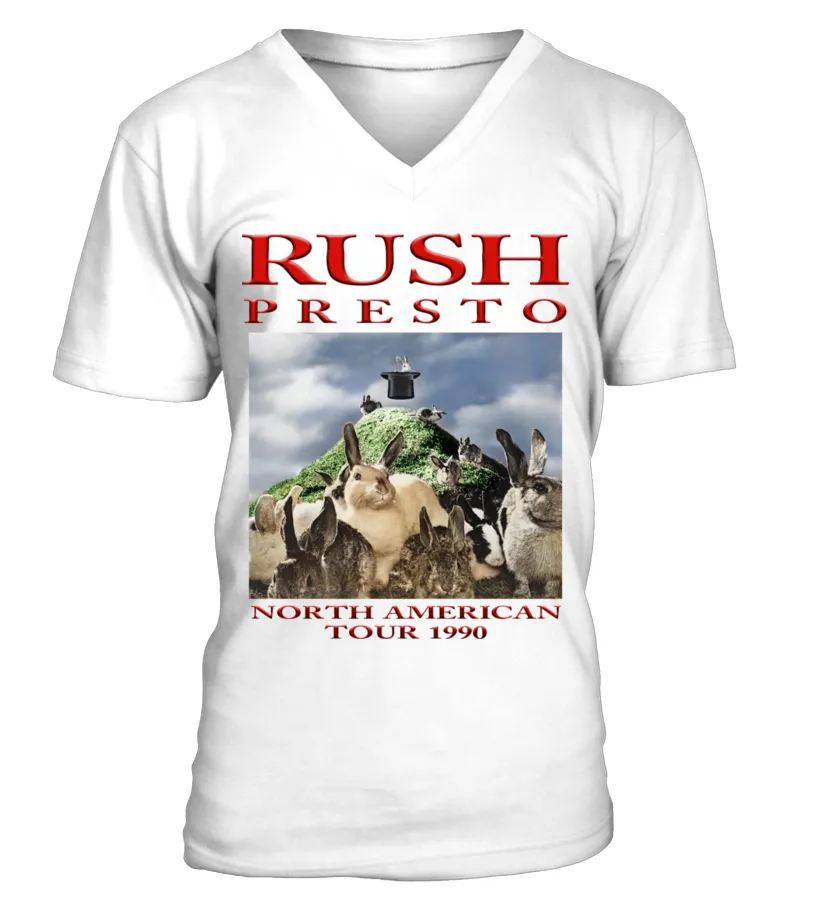 2 sides - Rush Presto American Tour 1990 - WT Camiseta cuello en V Unisex