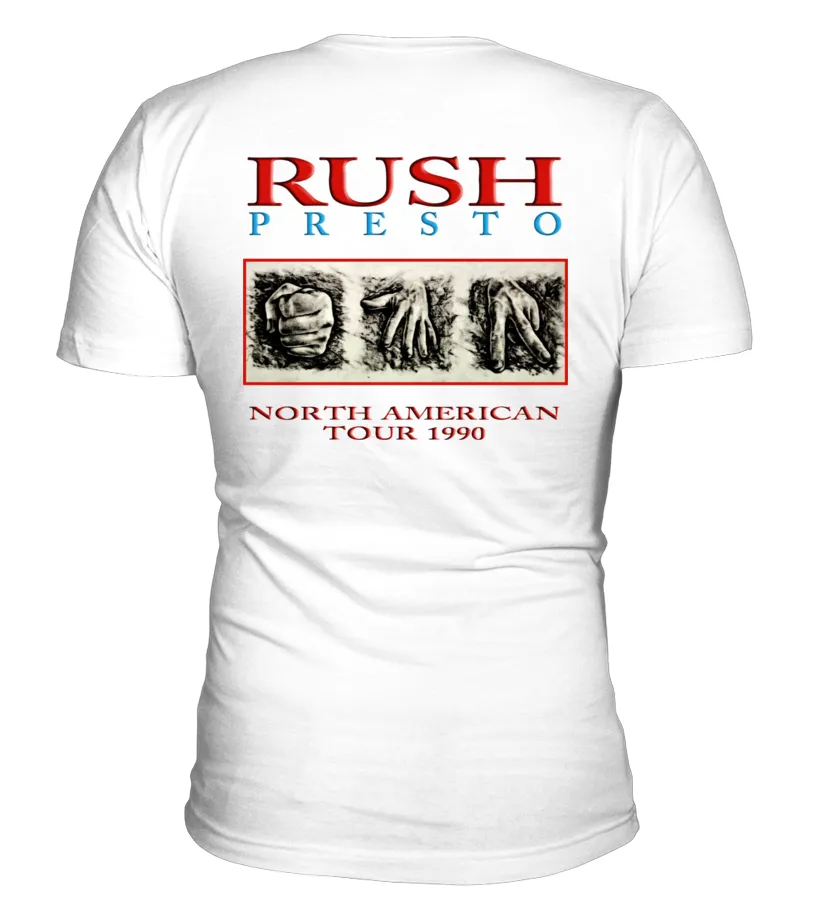 2 sides - Rush Presto American Tour 1990 - WT Camiseta cuello en V Unisex