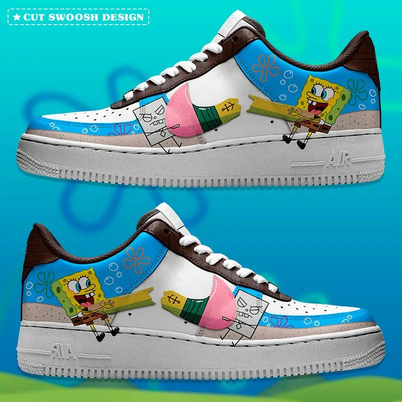 Air Force 1 x Bob Esponja vs Trazo