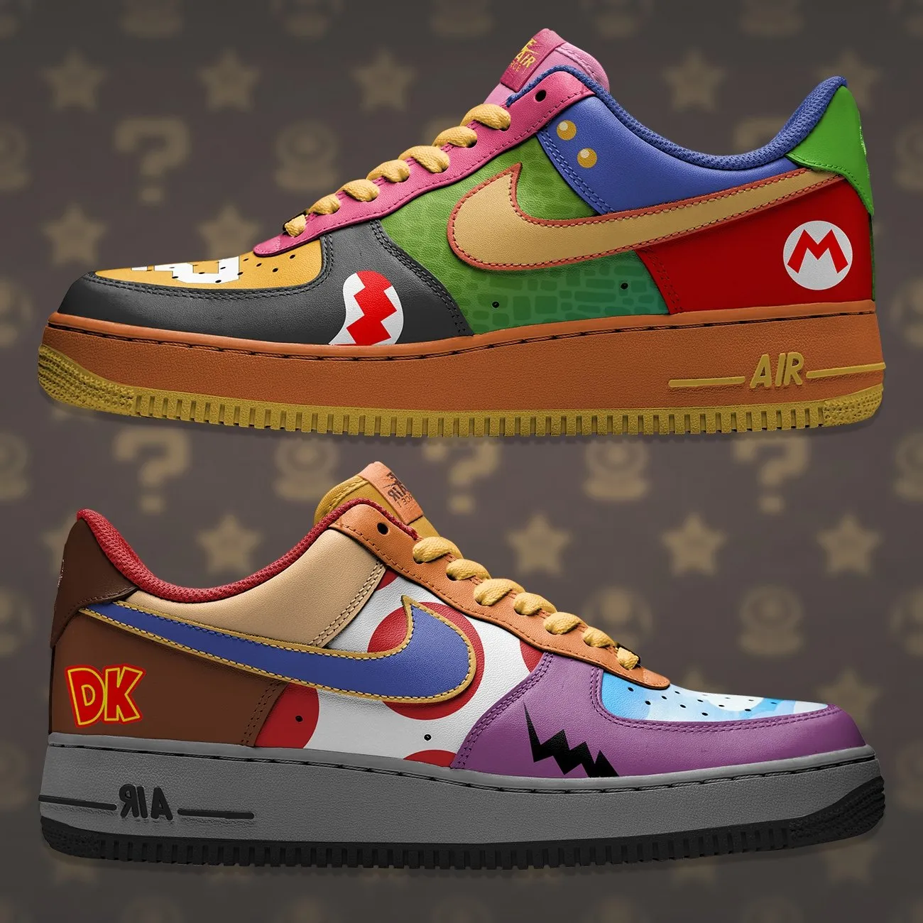 Air Force 1 x Mario Bros Collage