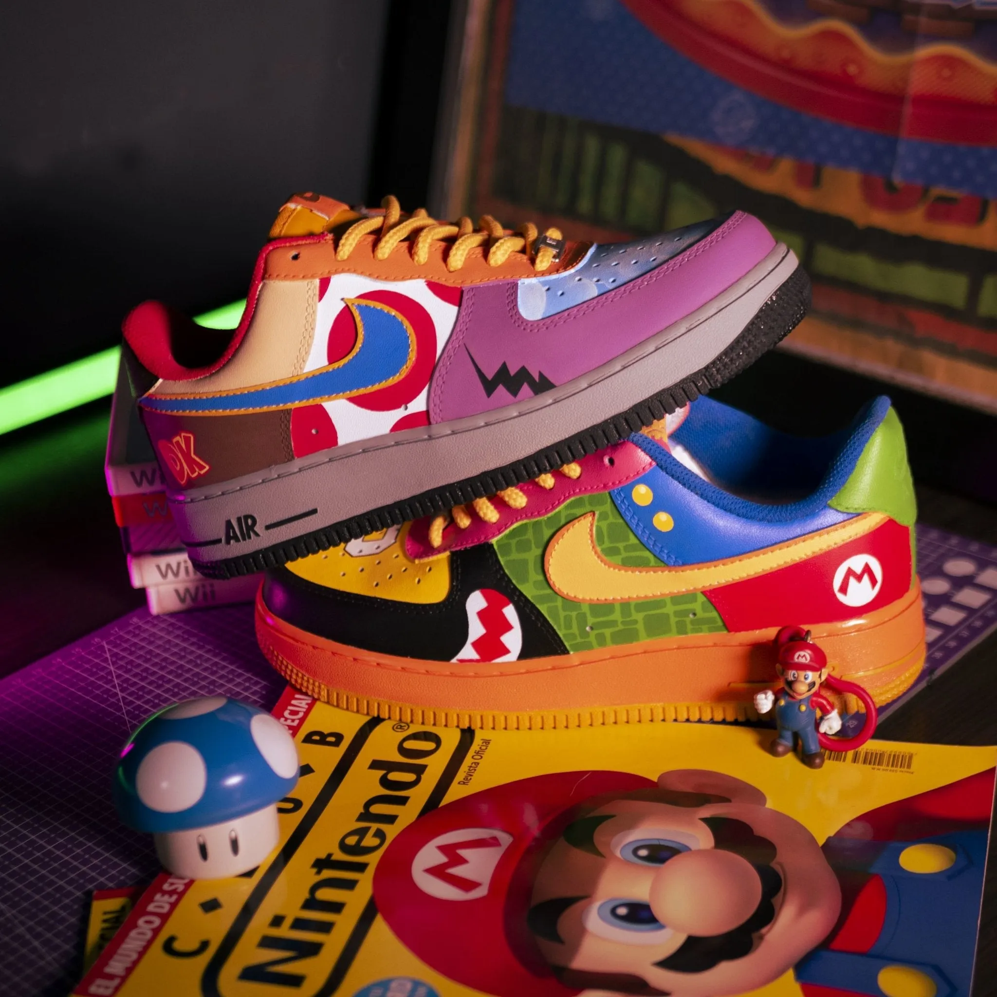 Air Force 1 x Mario Bros Collage