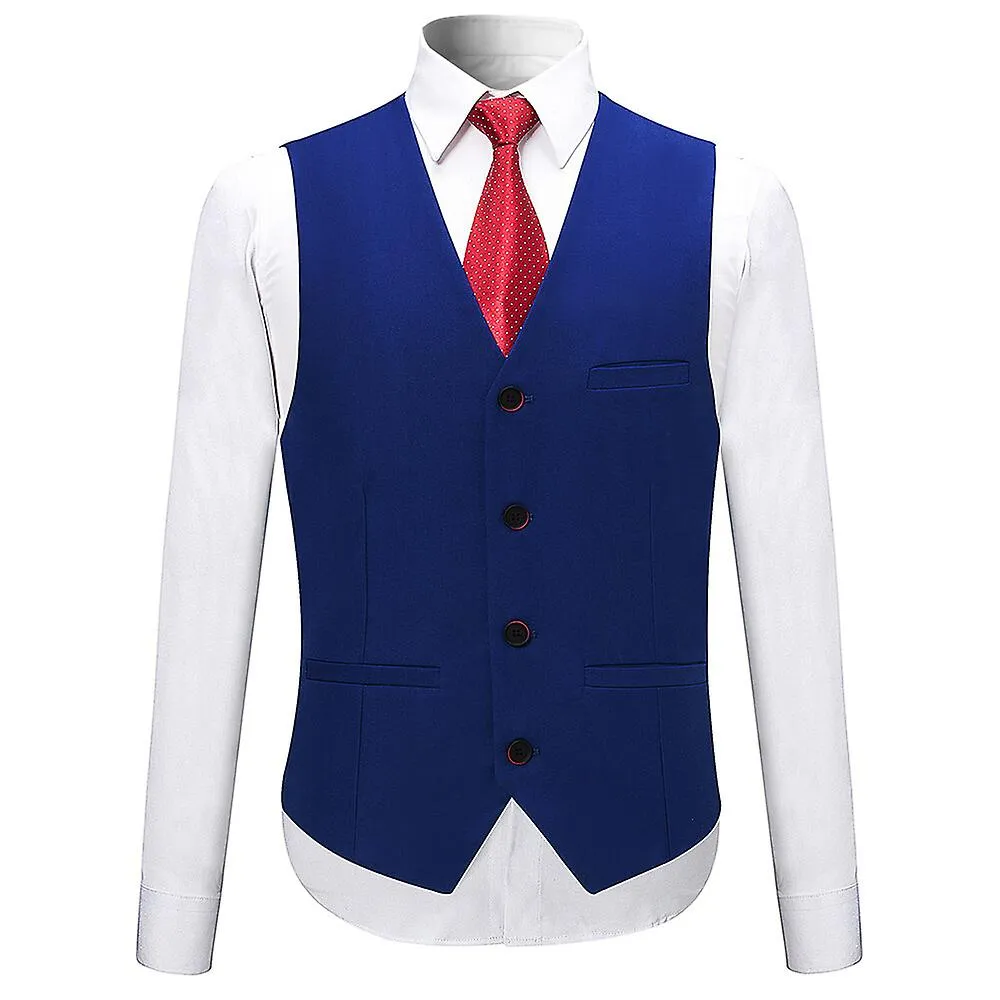 Allthemen Traje para hombre 3 piezas Classic Solid Bussiness Formal Slim Suits