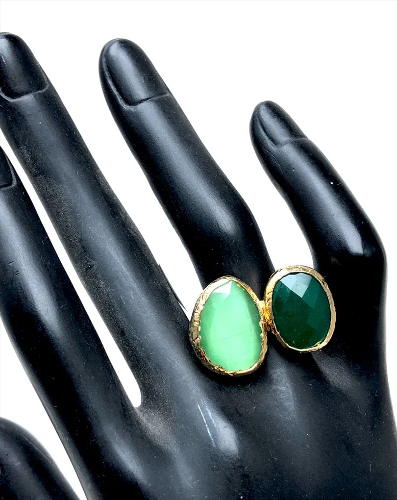 ANILLOS Y SORTIJAS DE MUJER CON PIEDRAS EN TONOS VERDES