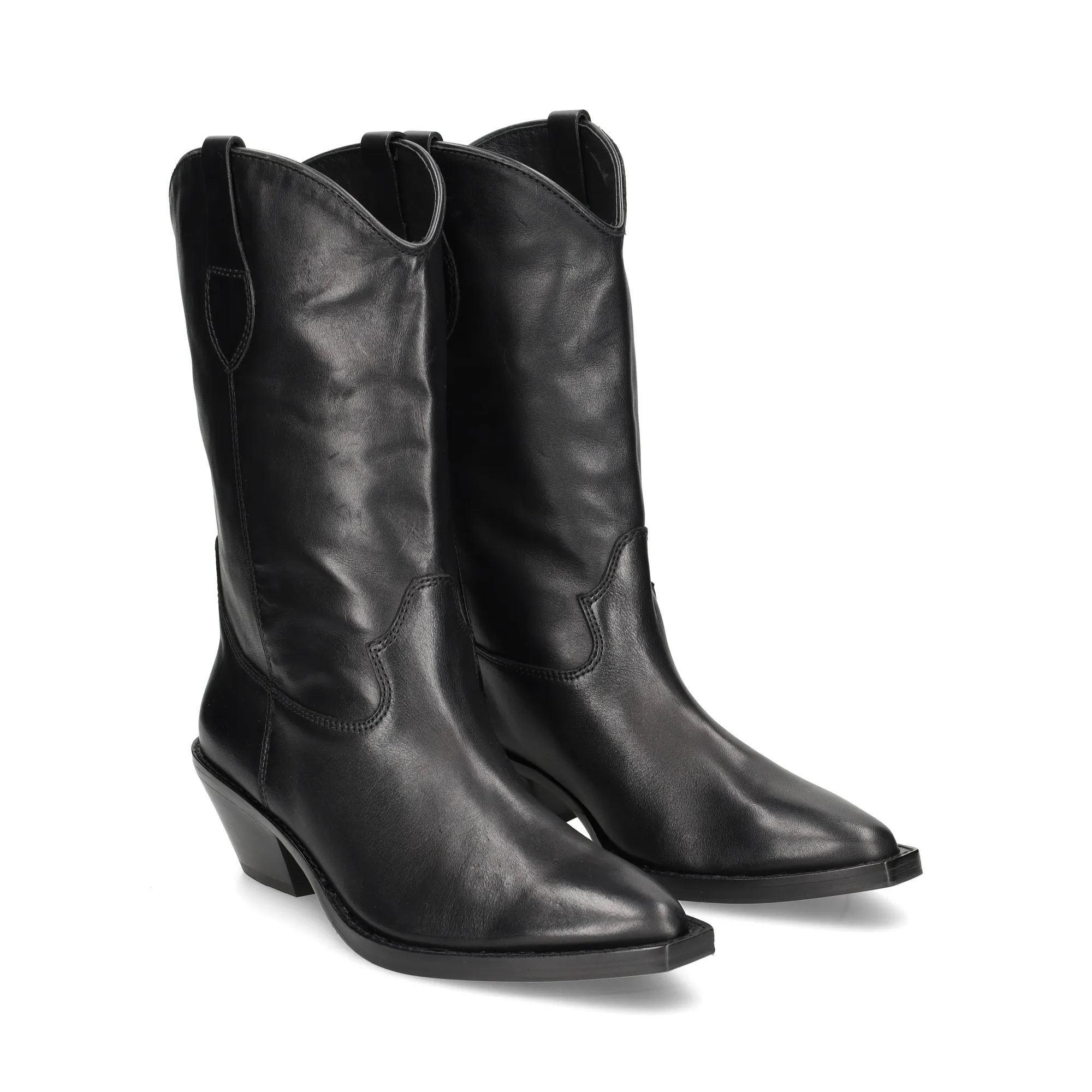 ASH Botas con tacón de Mujer 03 NEGRO