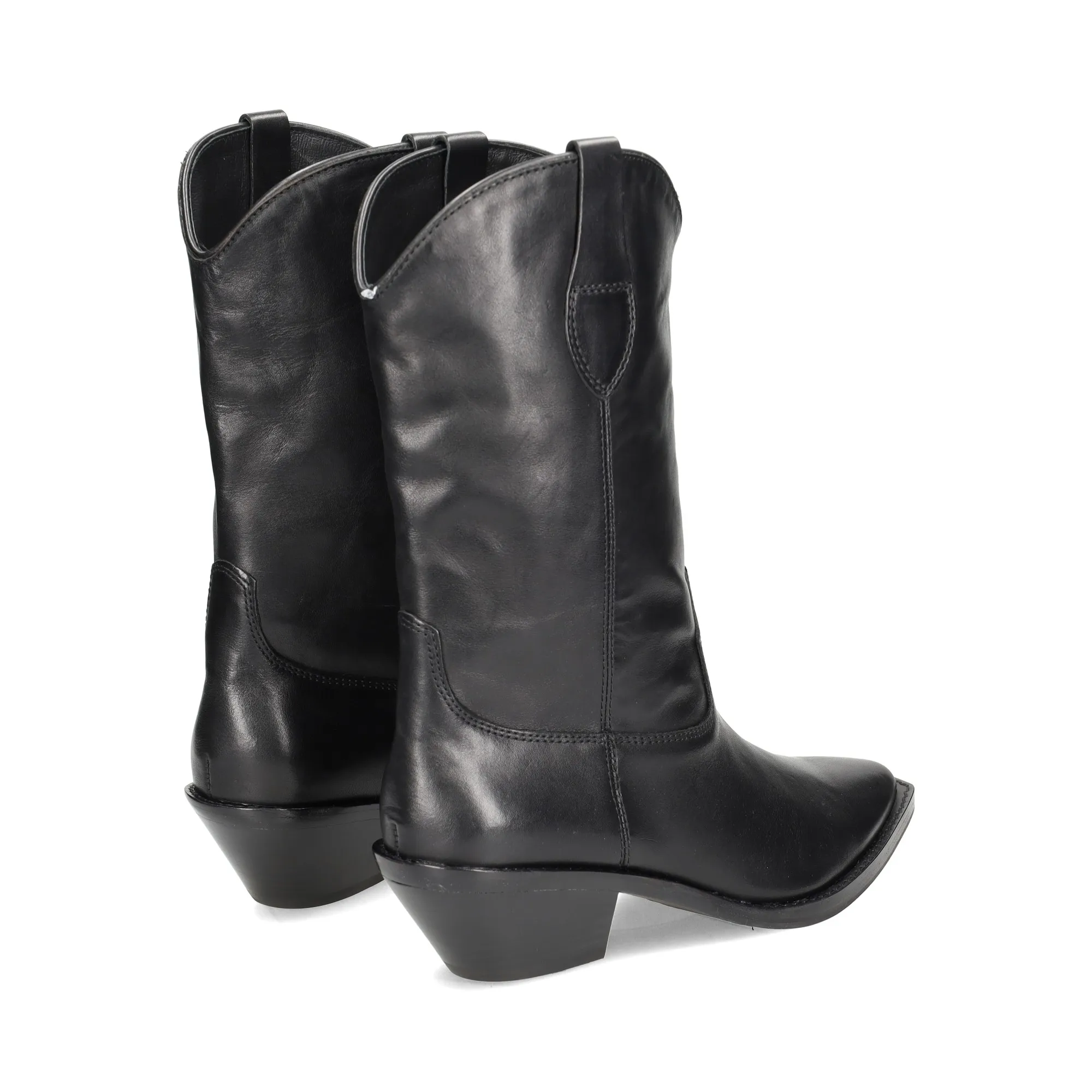 ASH Botas con tacón de Mujer 03 NEGRO