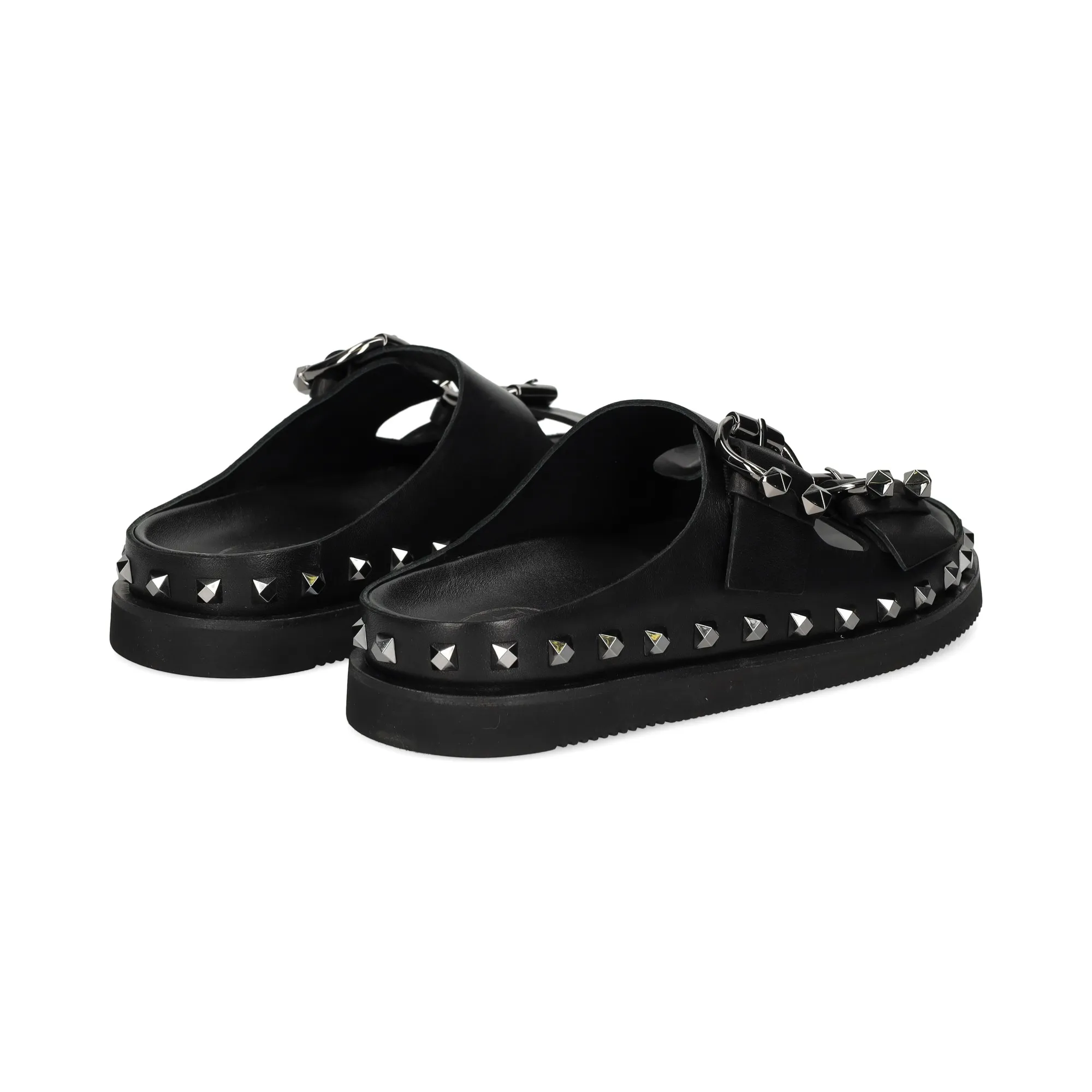 ASH Sandalias planas de Mujer 01 BLACK /DARKG