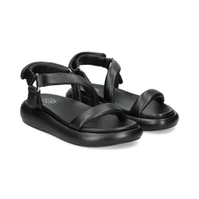 ASH Sandalias planas de Mujer 01 BLACK