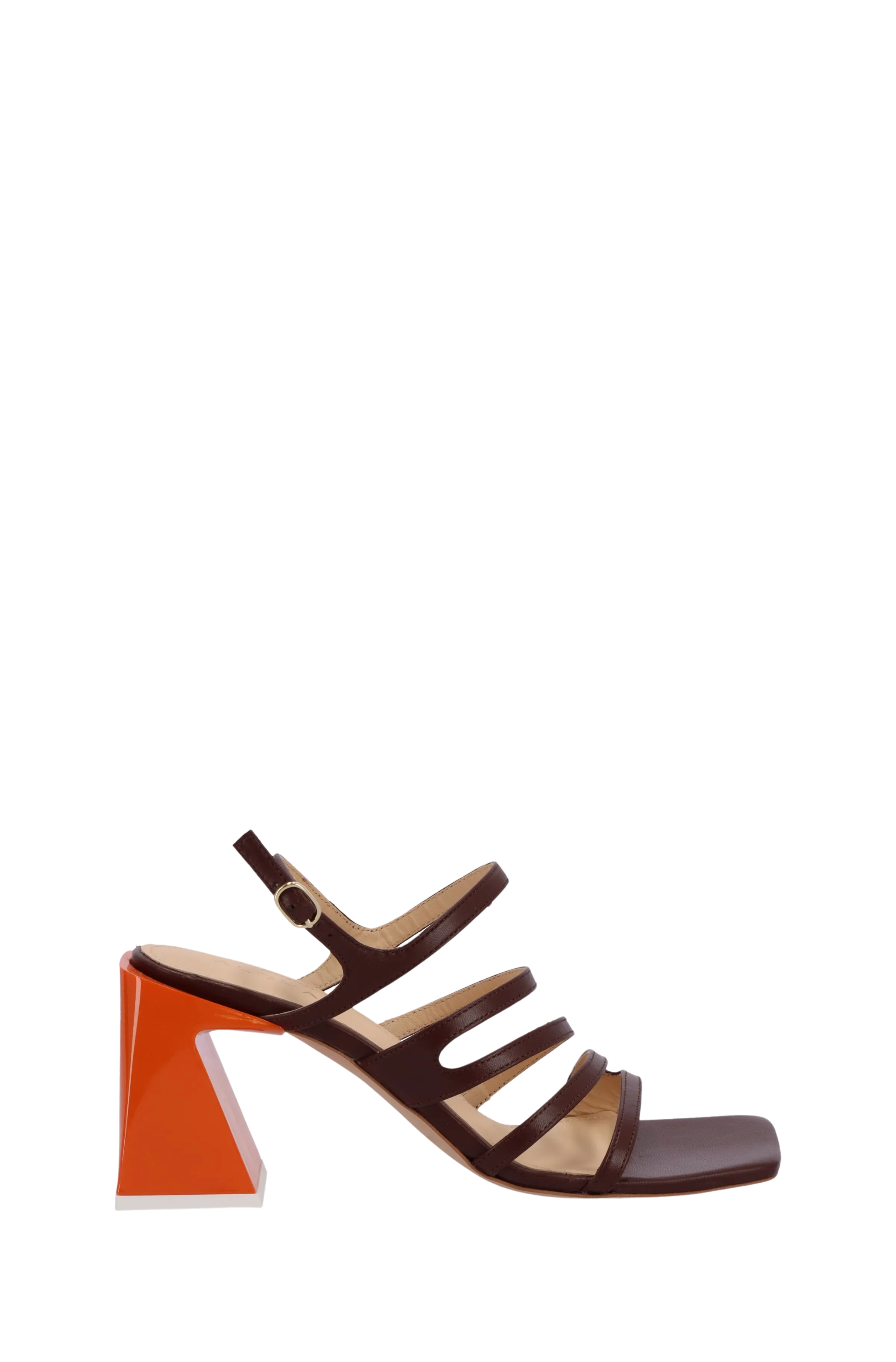 Aubrey Brown Leather Sandals