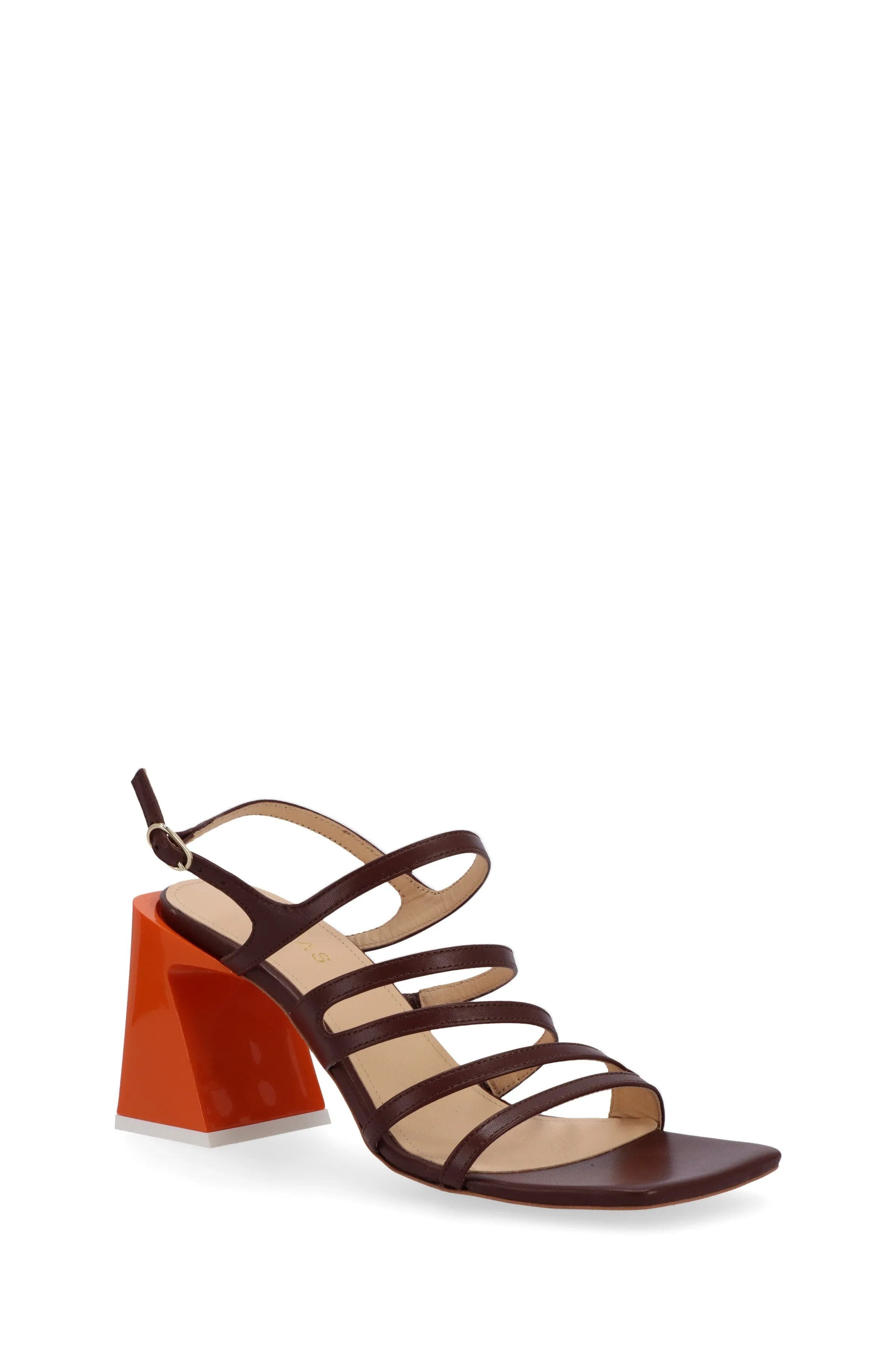 Aubrey Brown Leather Sandals