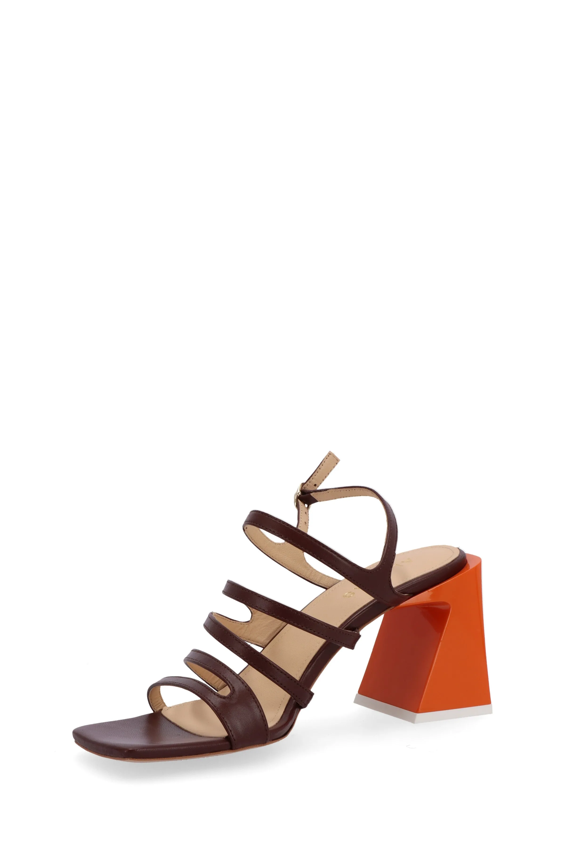 Aubrey Brown Leather Sandals