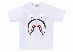 BAPE BAPE A Bathing Ape Mad Shark Tee White