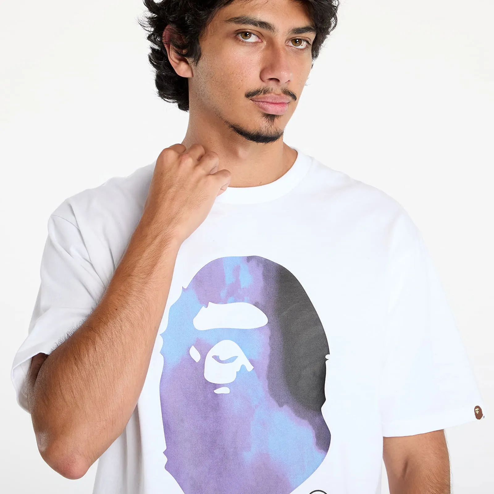 BAPE Tie Dye By Bathing Ape Tee White/ Black