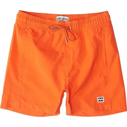 Bañador BILLABONG surfero niño Short elástico Boys’ All Day Stripes Layback Orange Ref. H2LB08 naranja chillón