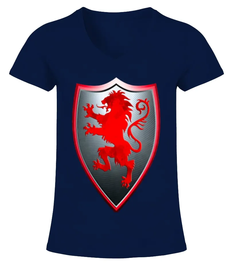 BEST SELLER  KNIGHTS TEMPLARS CRUSADERS CAMISETA CUELLO PICO MUJER