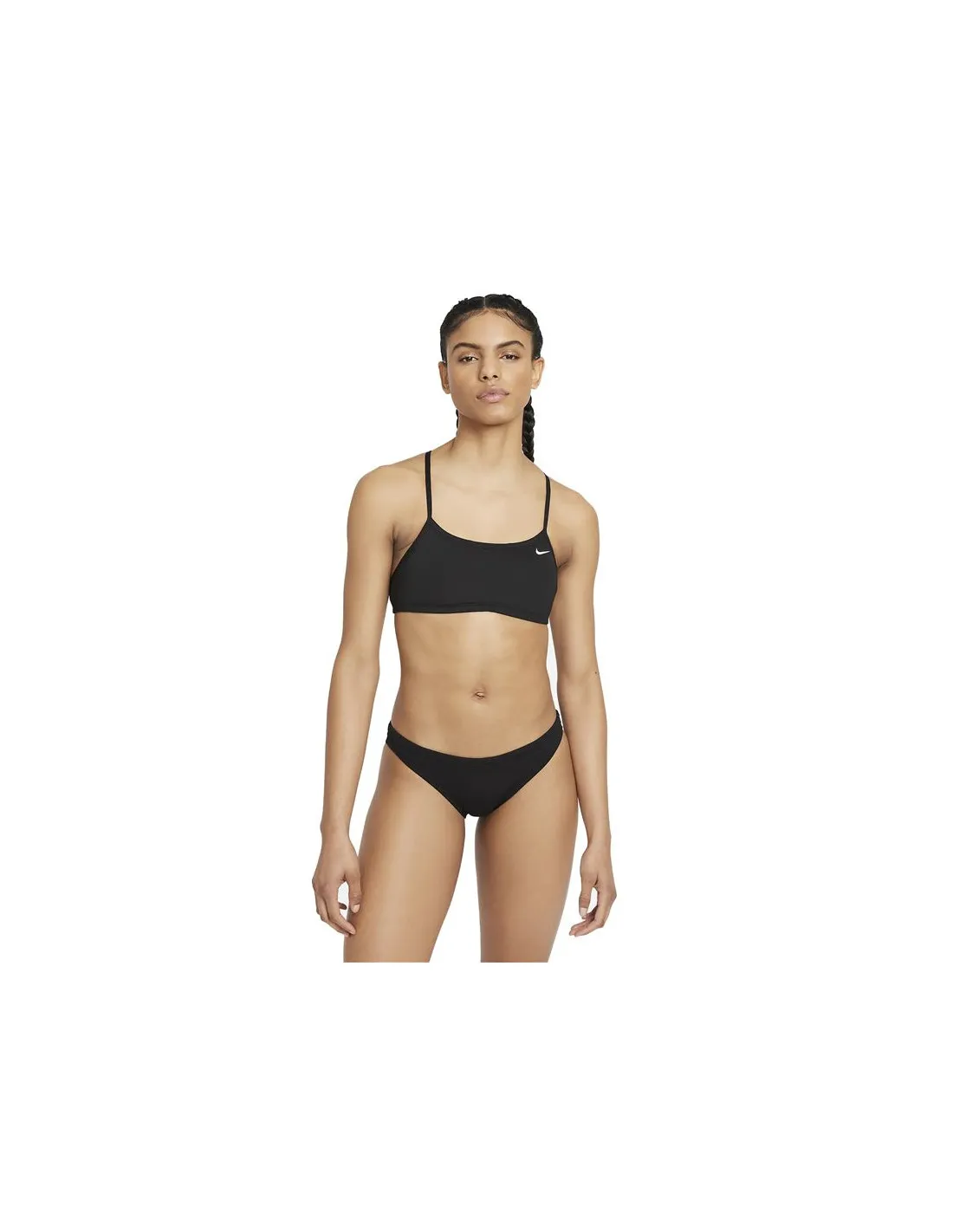 Bikini Nike Swim Racerback Mujer Negro