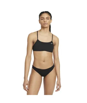 Bikini Nike Swim Racerback Mujer Negro