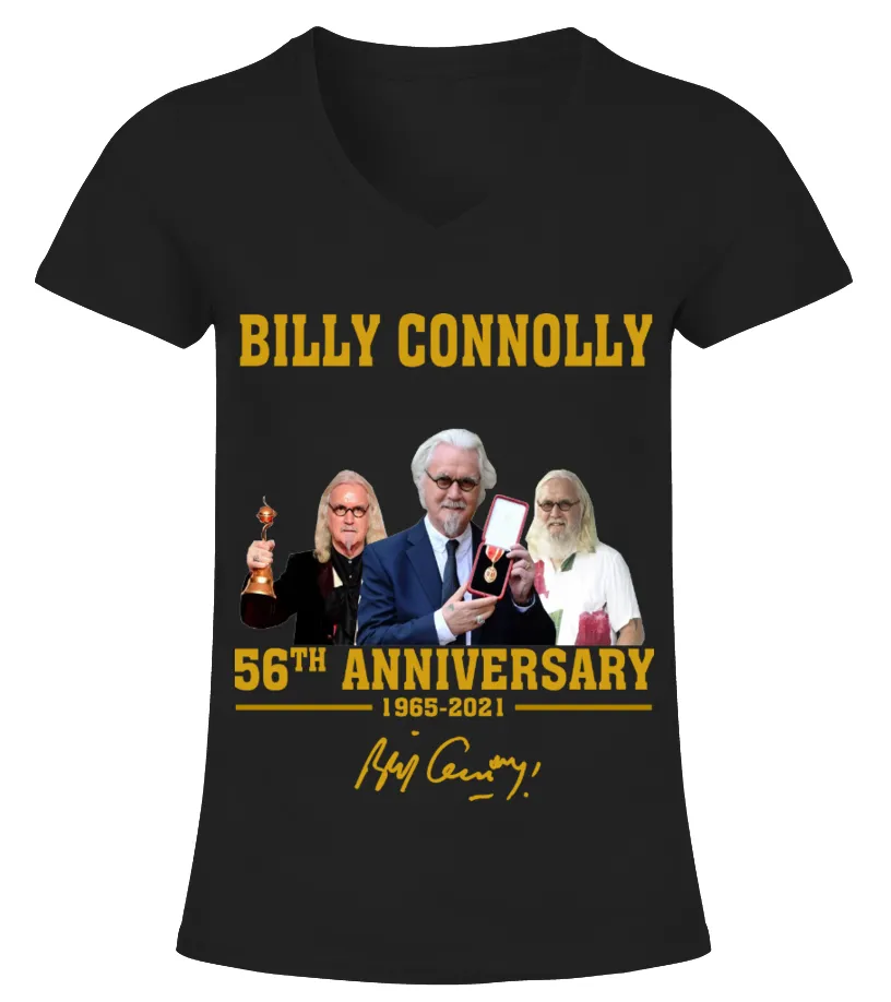 BILLY CONNOLLY 56TH ANNIVERSARY Camiseta cuello pico Mujer