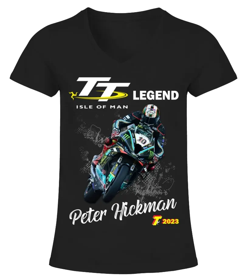 BK RD8041. PETER HICKMAN 2023  CAMISETA CUELLO PICO MUJER