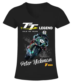 BK- RD80-41. Peter Hickman 2023  Camiseta cuello pico Mujer