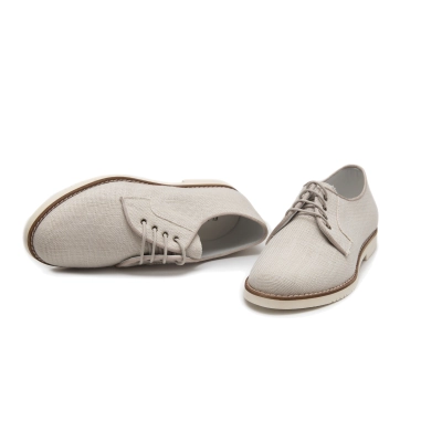 Blucher comunion niño lino beige