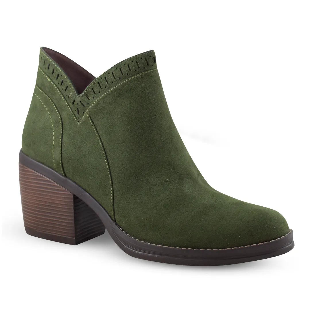 Botines Verdes Suede – Dama