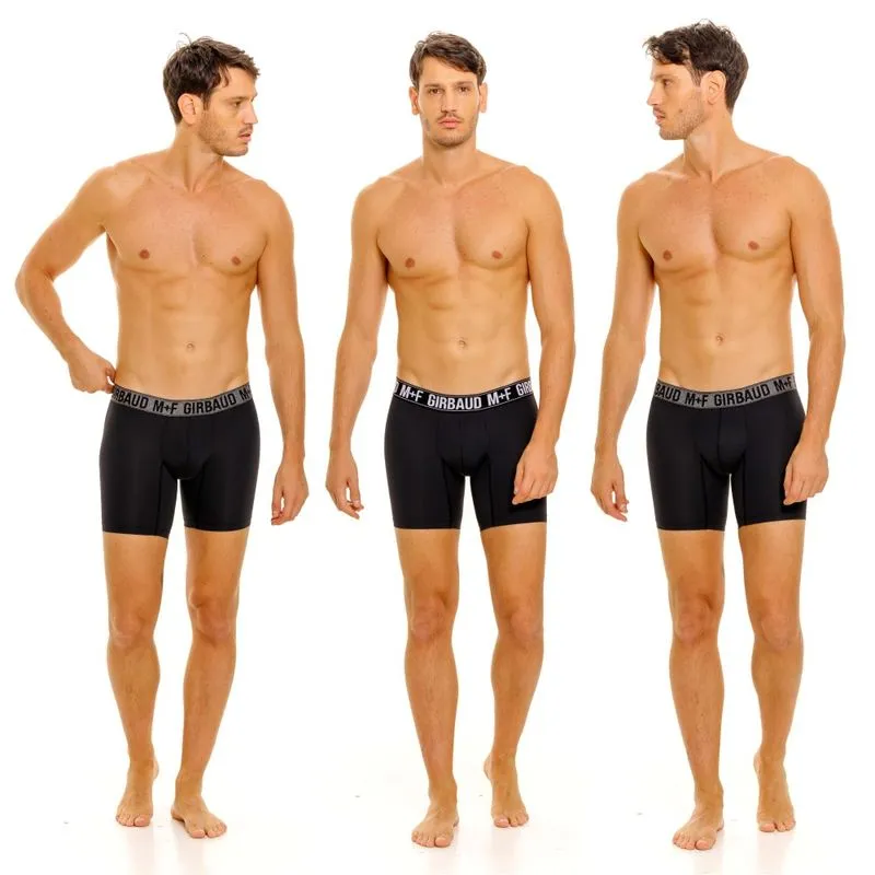 Boxer Tripack Negro Microfibra Para Hombre Girbaud