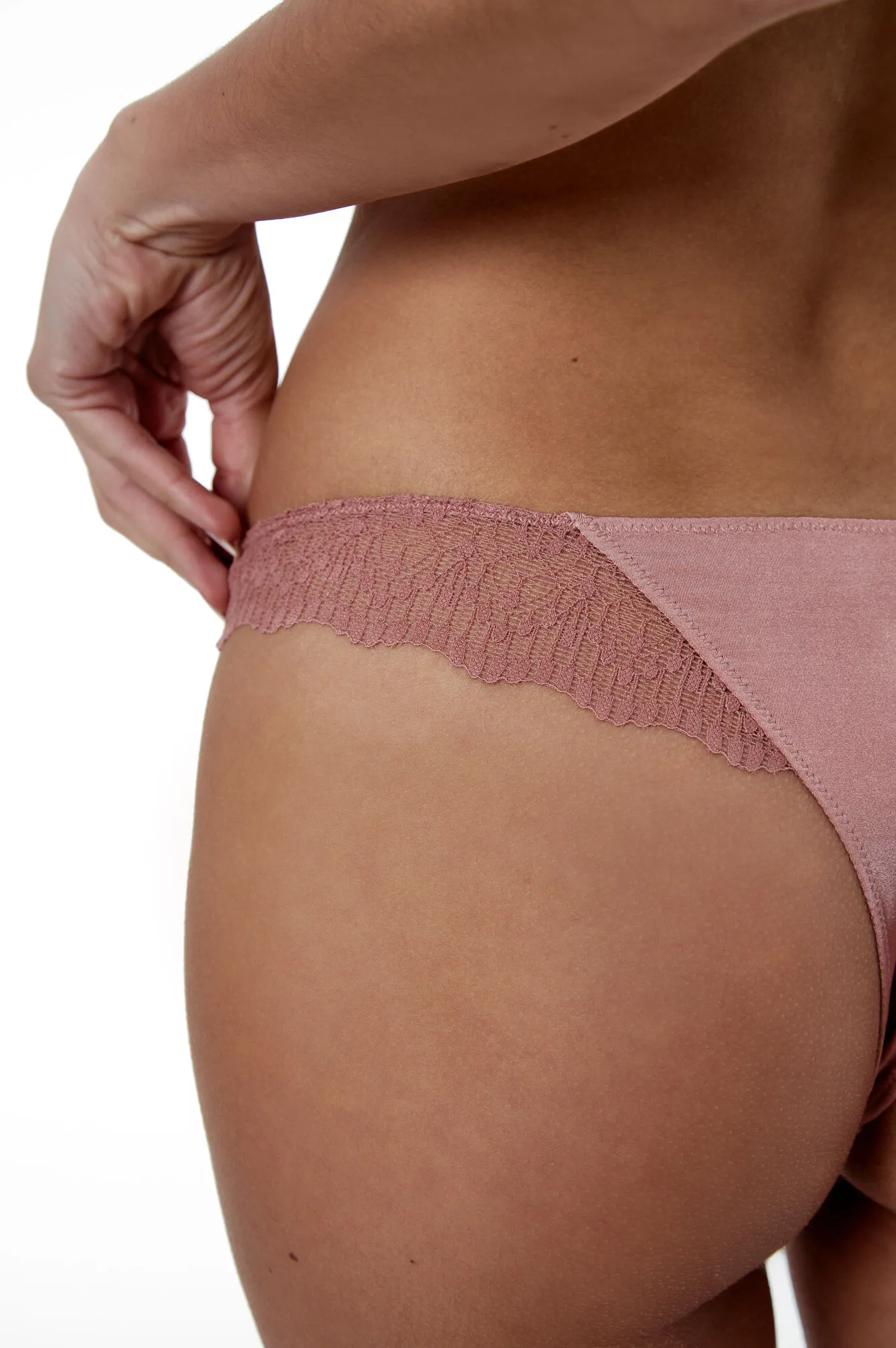 Braguita culotte de encaje Gloria Ash Rose