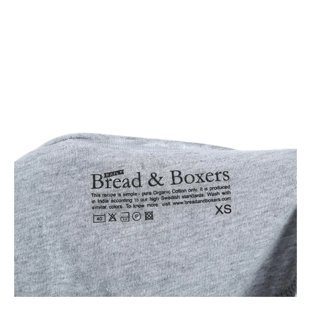 BREAD & BOXERS CREWNECK RELAXED GREY