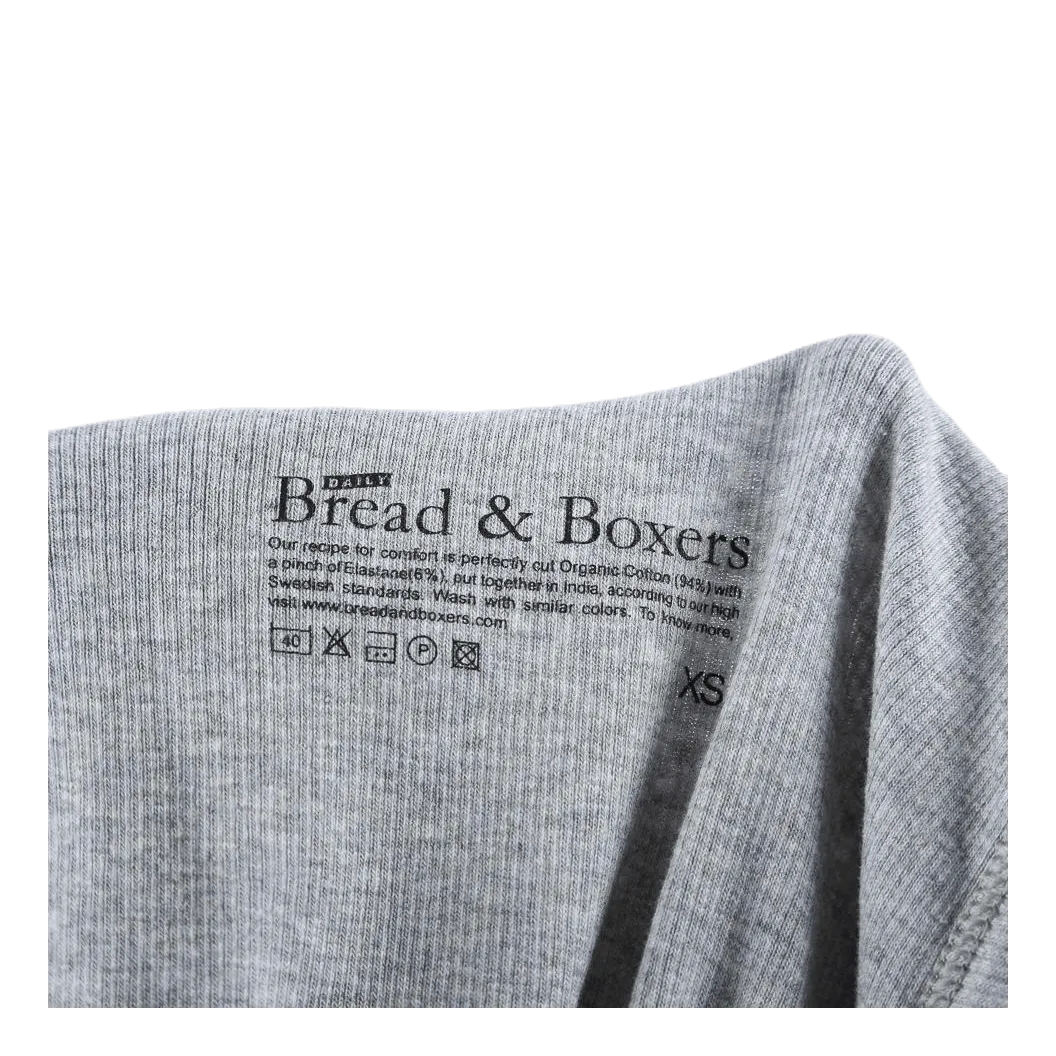 Bread & Boxers Tank Ribbed Grey