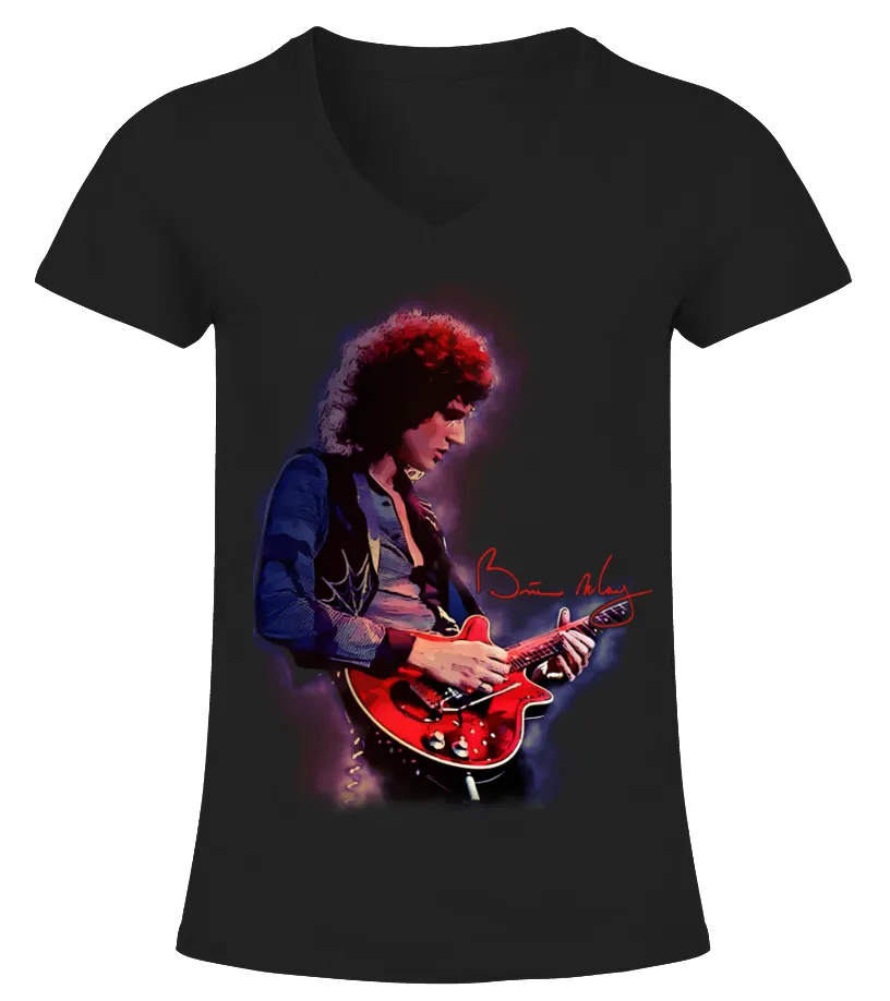 Brian May BK (6) Camiseta cuello pico Mujer