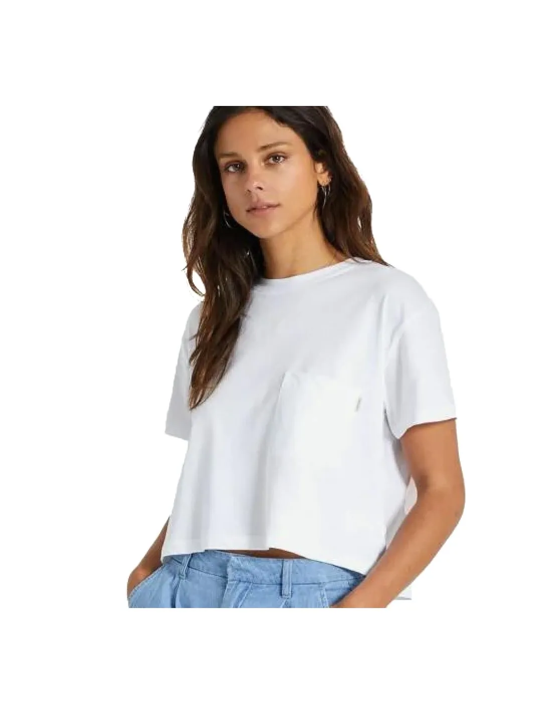 BRIXTON CAREFREE POCKET TEE WHITE