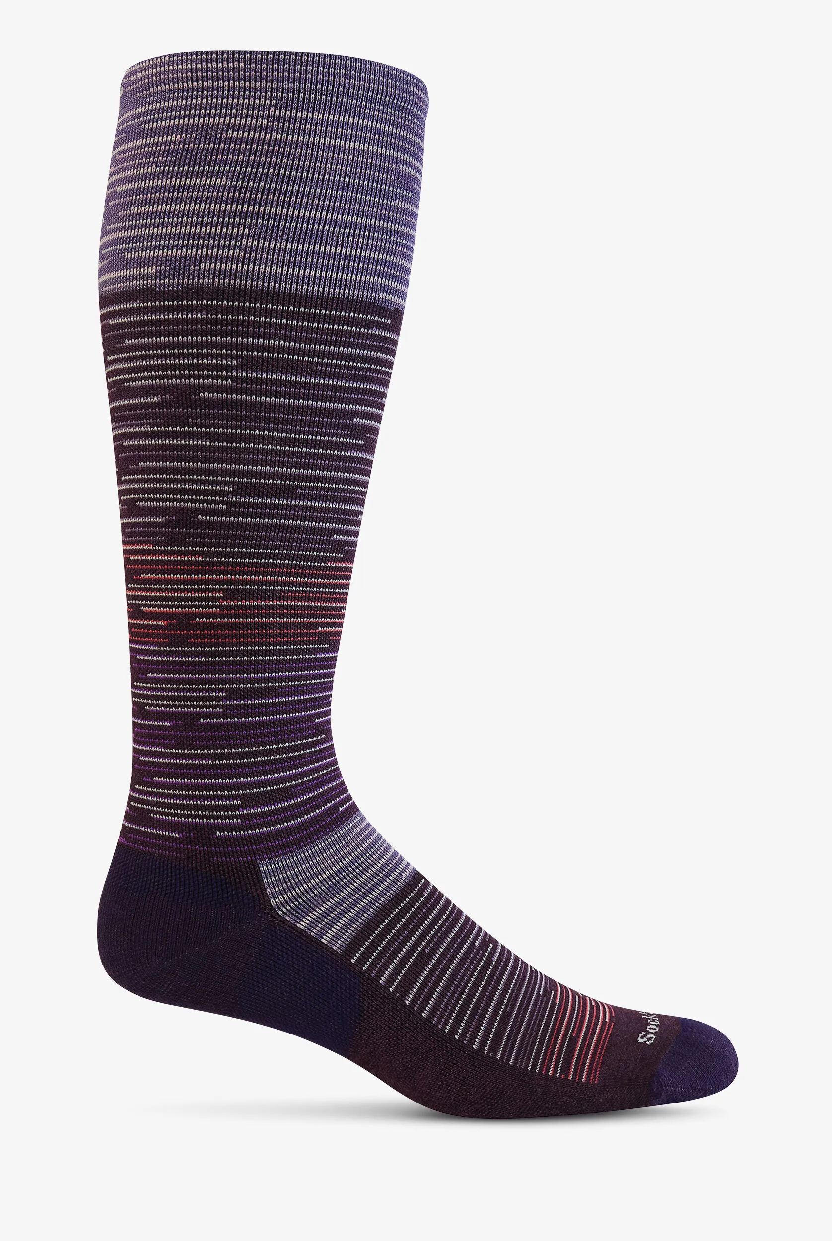 Calcetines de compresión Sockwell Good Vibes Blackberry para mujer - 15-20 mmHg