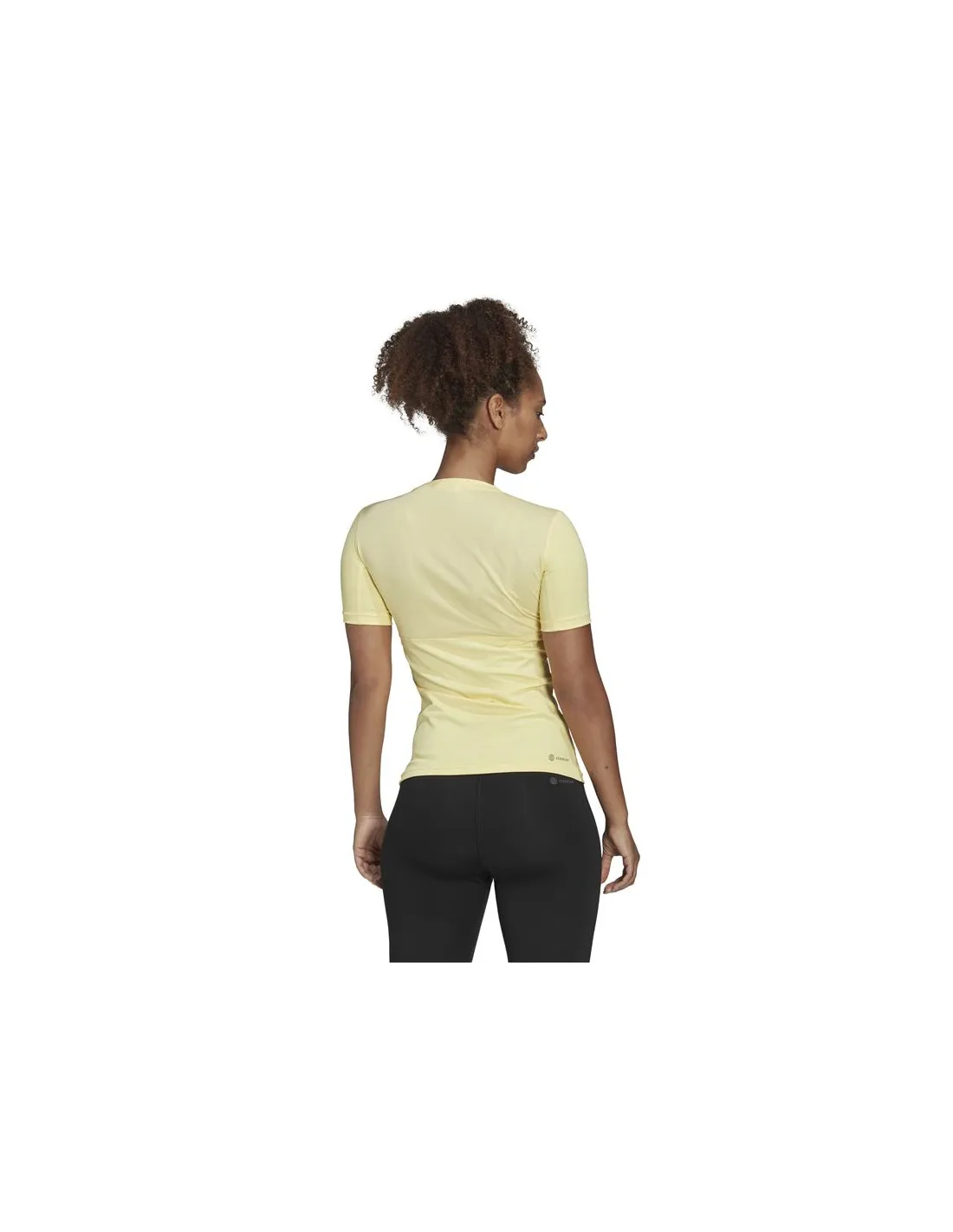 Camiseta de manga corta adidas Techfit Training Mujer Yellow