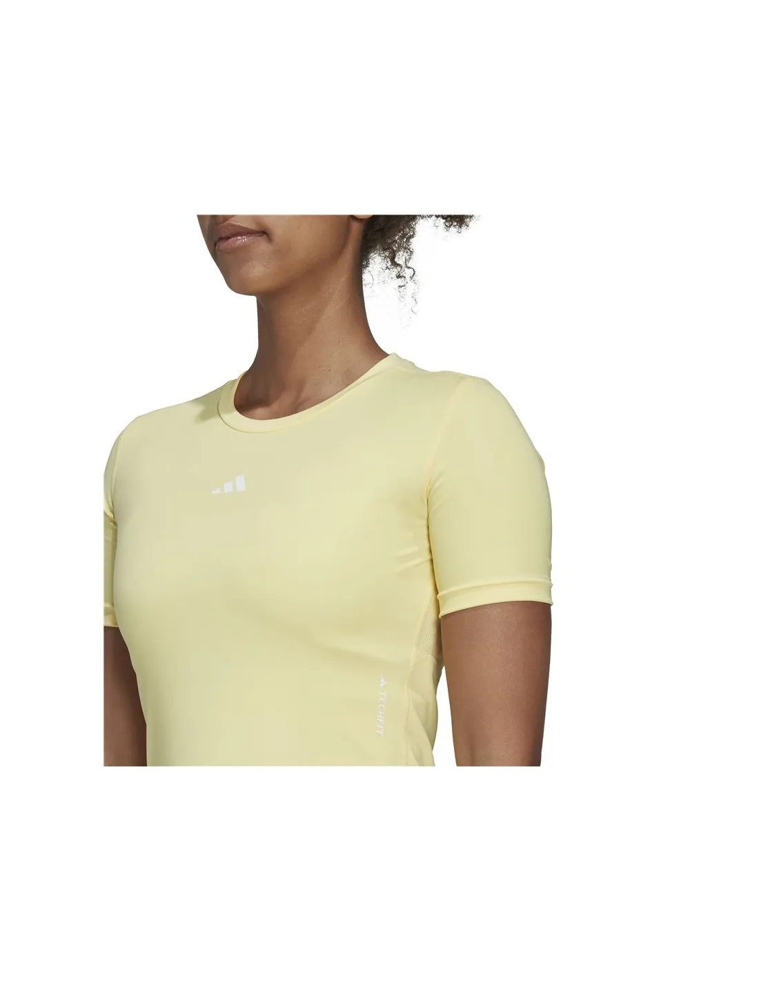 Camiseta de manga corta adidas Techfit Training Mujer Yellow