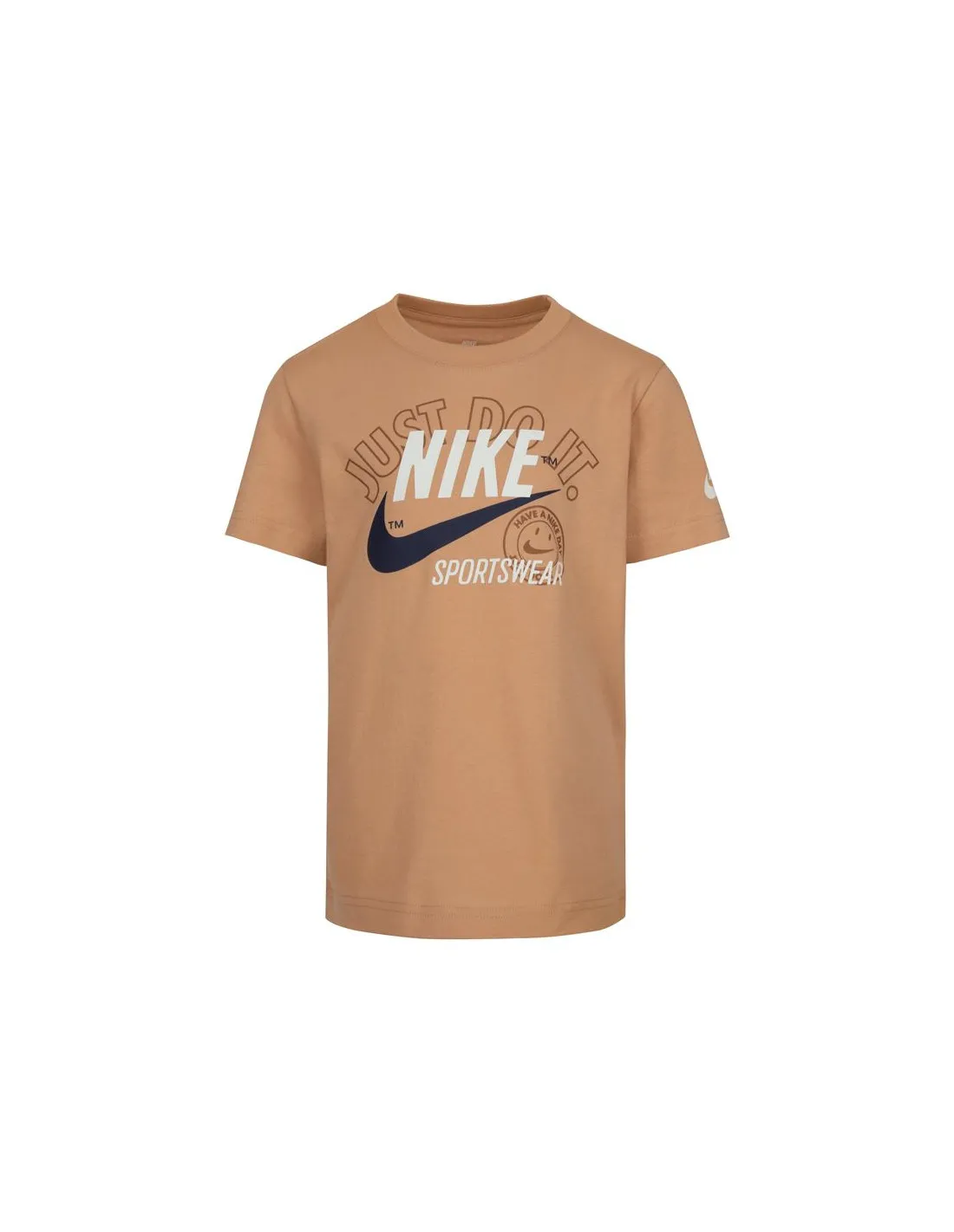 Camiseta Nike Retro Ss Niño Marrón