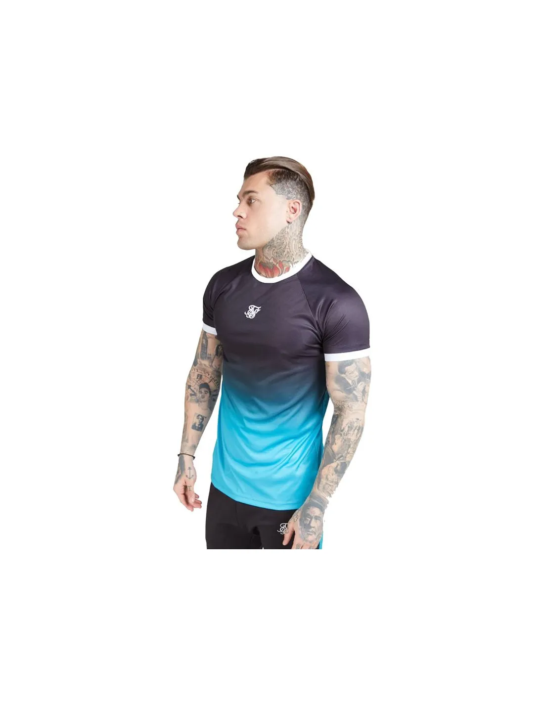 Camiseta Siksilk Raglan Straight Hombre