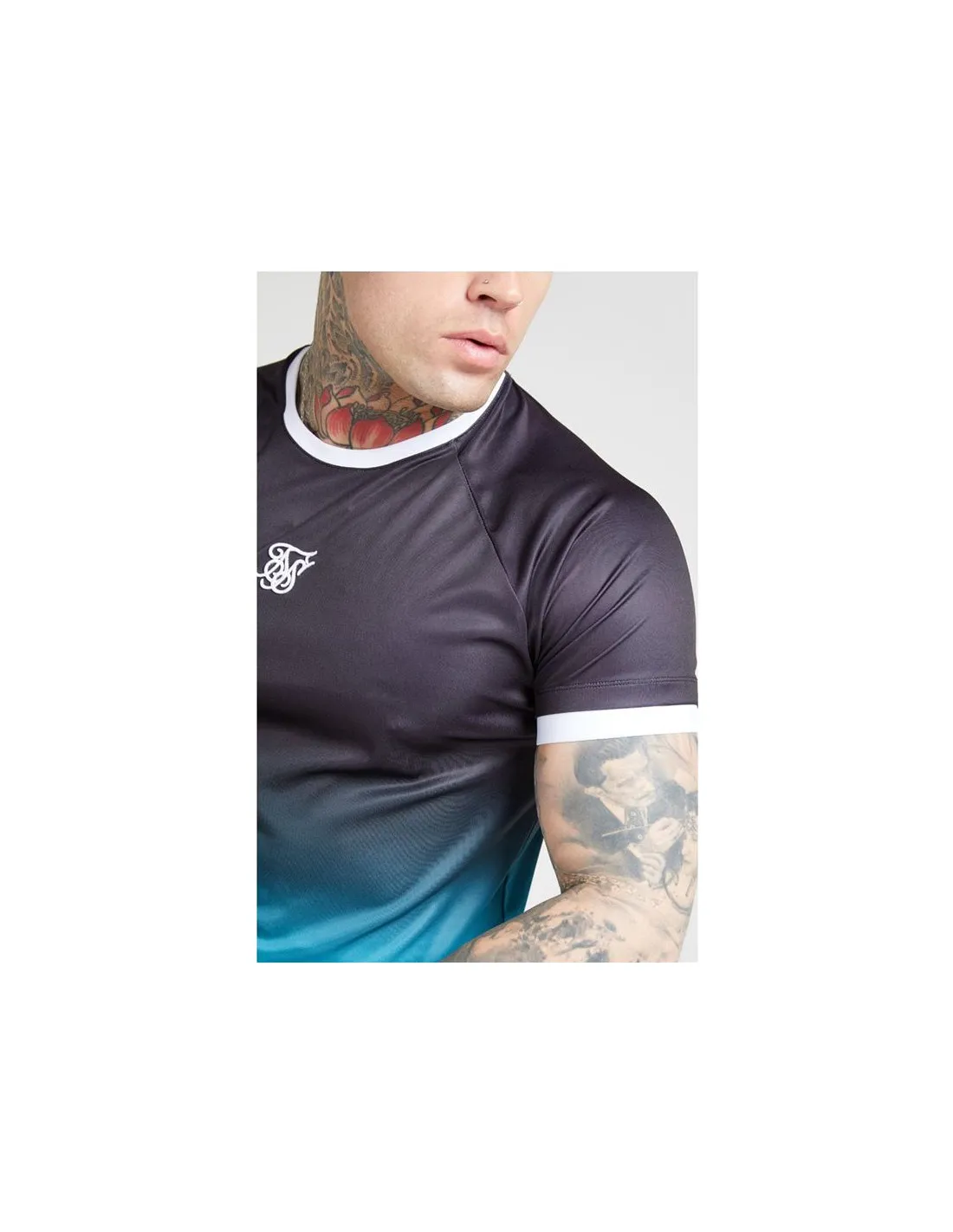 Camiseta Siksilk Raglan Straight Hombre