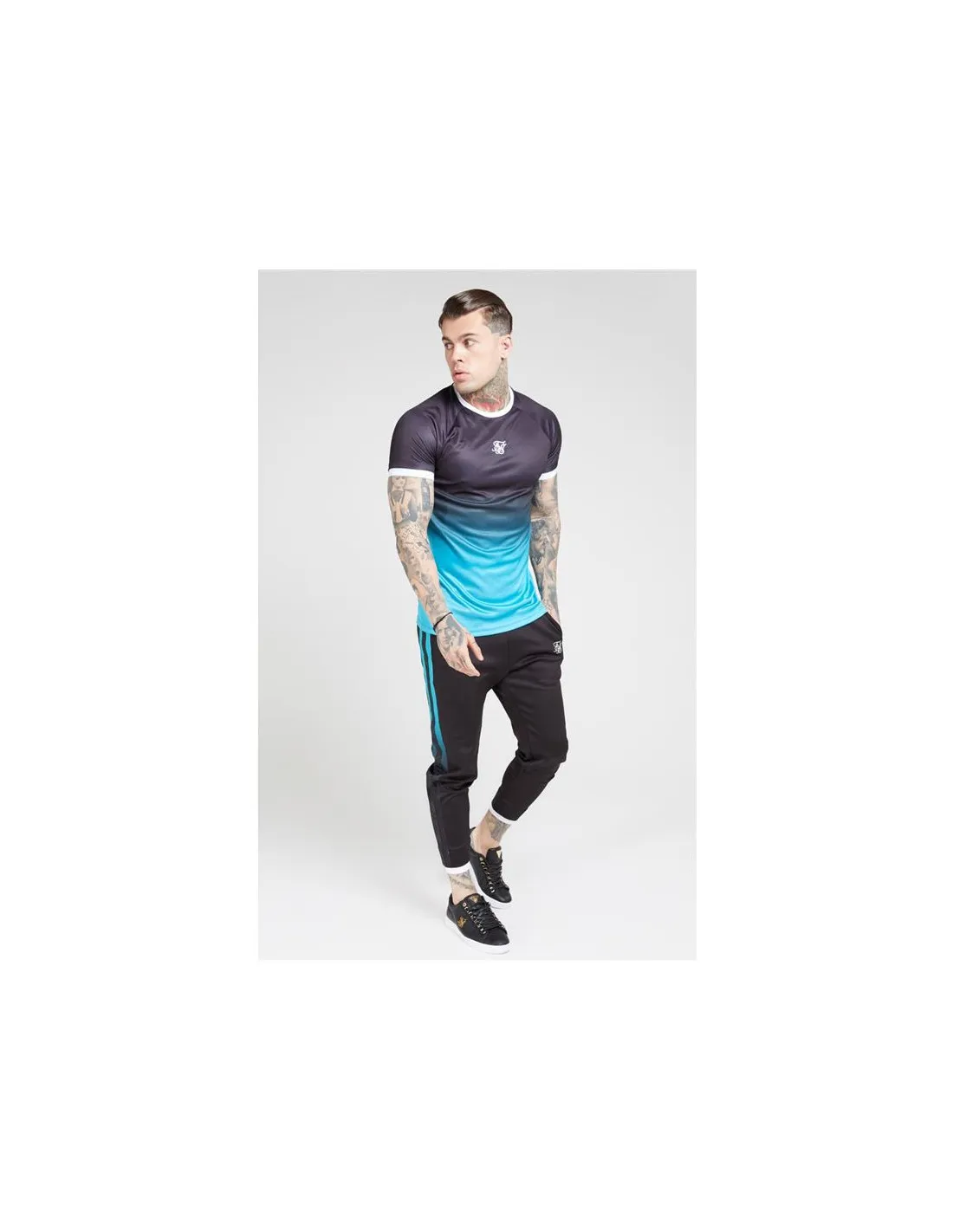 Camiseta Siksilk Raglan Straight Hombre