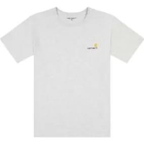 Carhartt WIP S/S American Script, Ash Heather