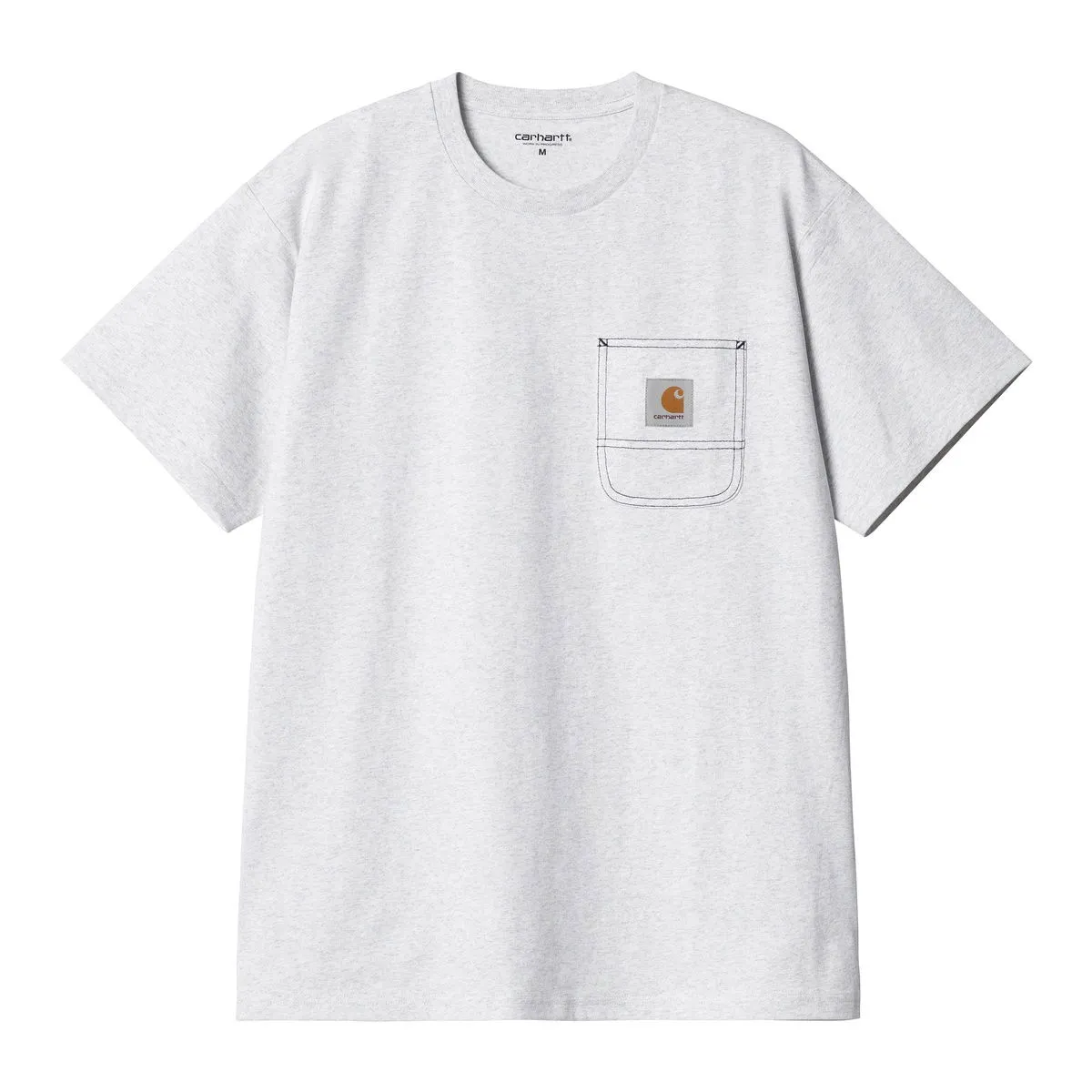 Carhartt WIP S/S Work Pocket T-shirt Ash Heather / Black