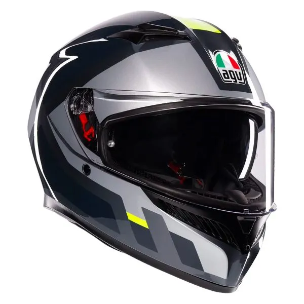 Casco AGV K3 Shade Grey Yellow Fluo 