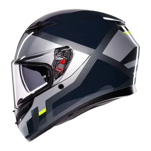 Casco AGV K3 Shade Grey Yellow Fluo 