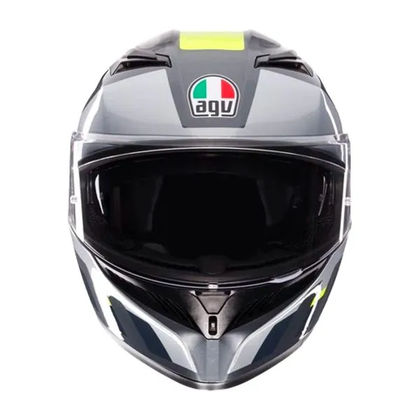 Casco AGV K3 Shade Grey Yellow Fluo 