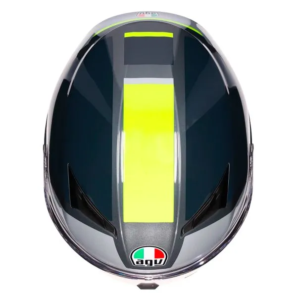 Casco AGV K3 Shade Grey Yellow Fluo 