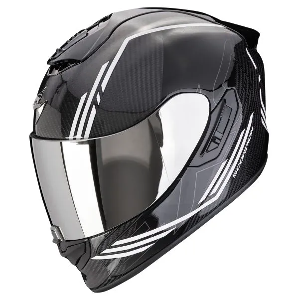 Casco Scorpion Exo 1400 Evo II Carbon Air Reika Black White 