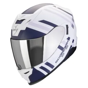 Casco Scorpion Exo 520 Evo Air Banshee Matt White Blue Purple 