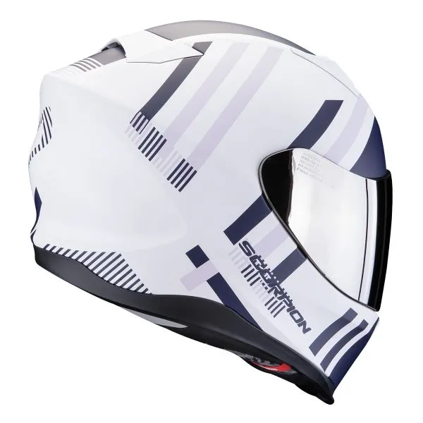 Casco Scorpion Exo 520 Evo Air Banshee Matt White Blue Purple 