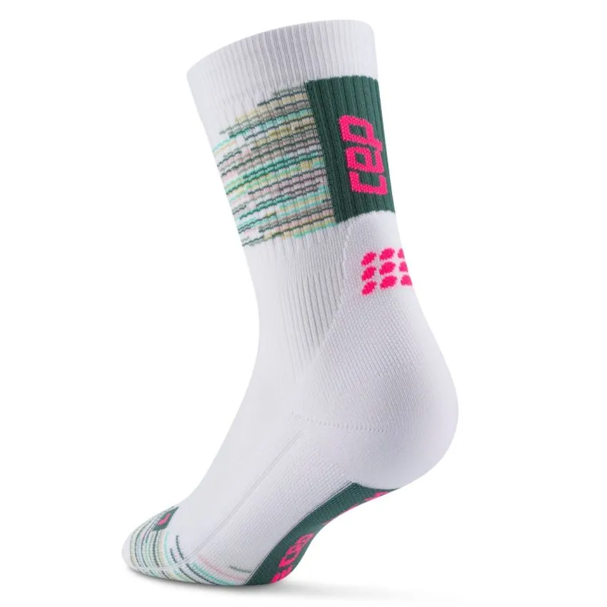 CEP Mujer Calcetines Paris Vibes 80's Mid Cut Sock Blanco 