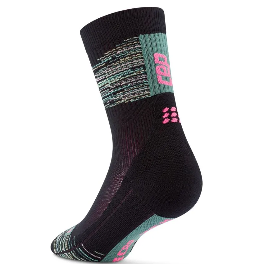 CEP Mujer Calcetines Paris Vibes 80's Mid Cut Sock Negro 