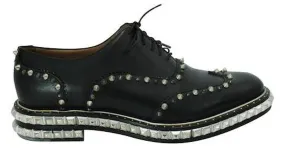 Christian Louboutin Zapatos Oxford con pinchos negros 